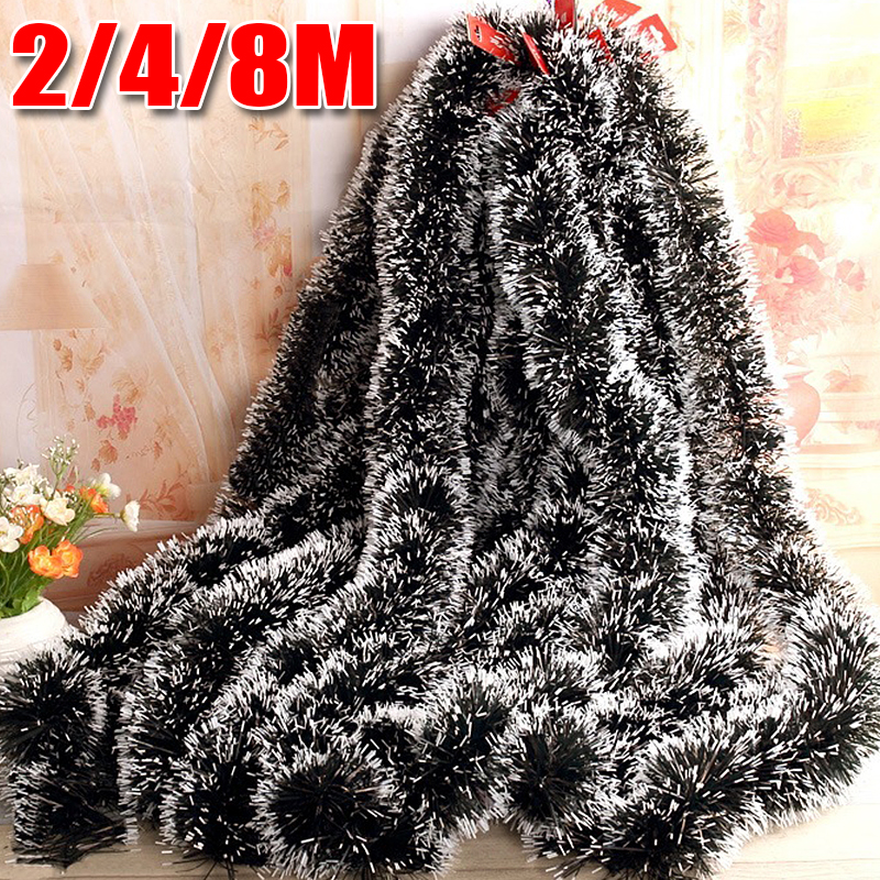 Tinsel Garland Decoration - 2-8M Christmas Decor Ribbons Garland Xmas