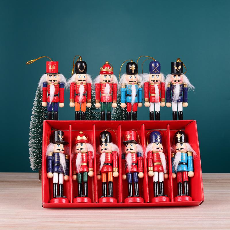 Nutcracker Figurine - 1/3/6Pcs Desktop Decor 12cm Miniatures Nutcracker