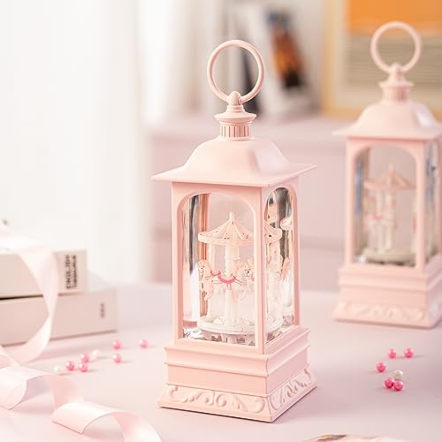 Glitter Snow Globe Lantern Mus - Snow Globe Musical avaliação e preço
