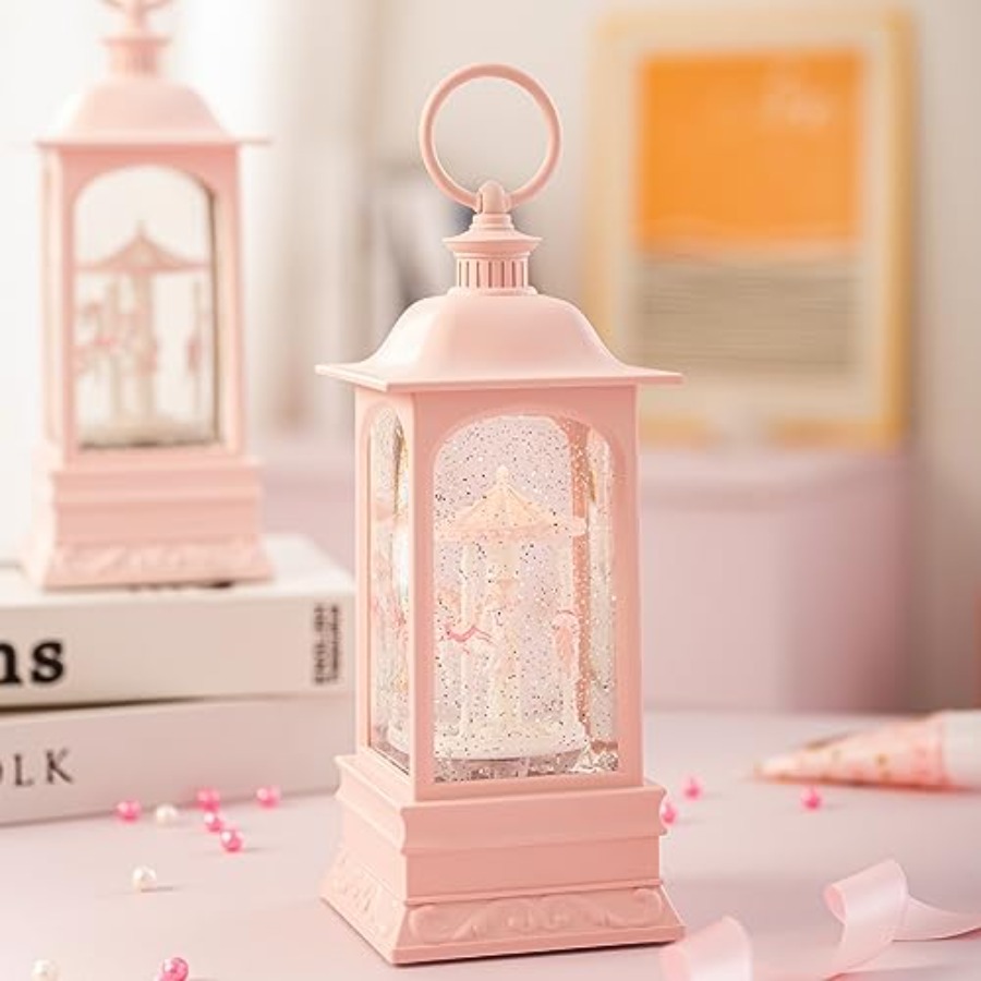 Glitter Snow Globe Lantern Mus - Snow Globe Musical avaliação e preço