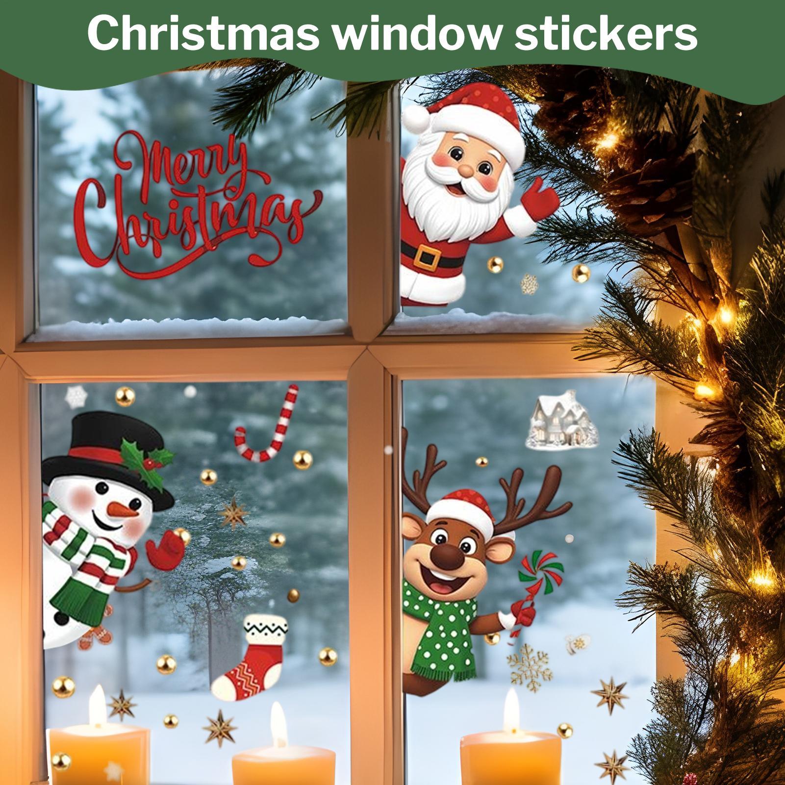 Christmas Window Decorations H - Snowflake Window Decal avaliação e preço