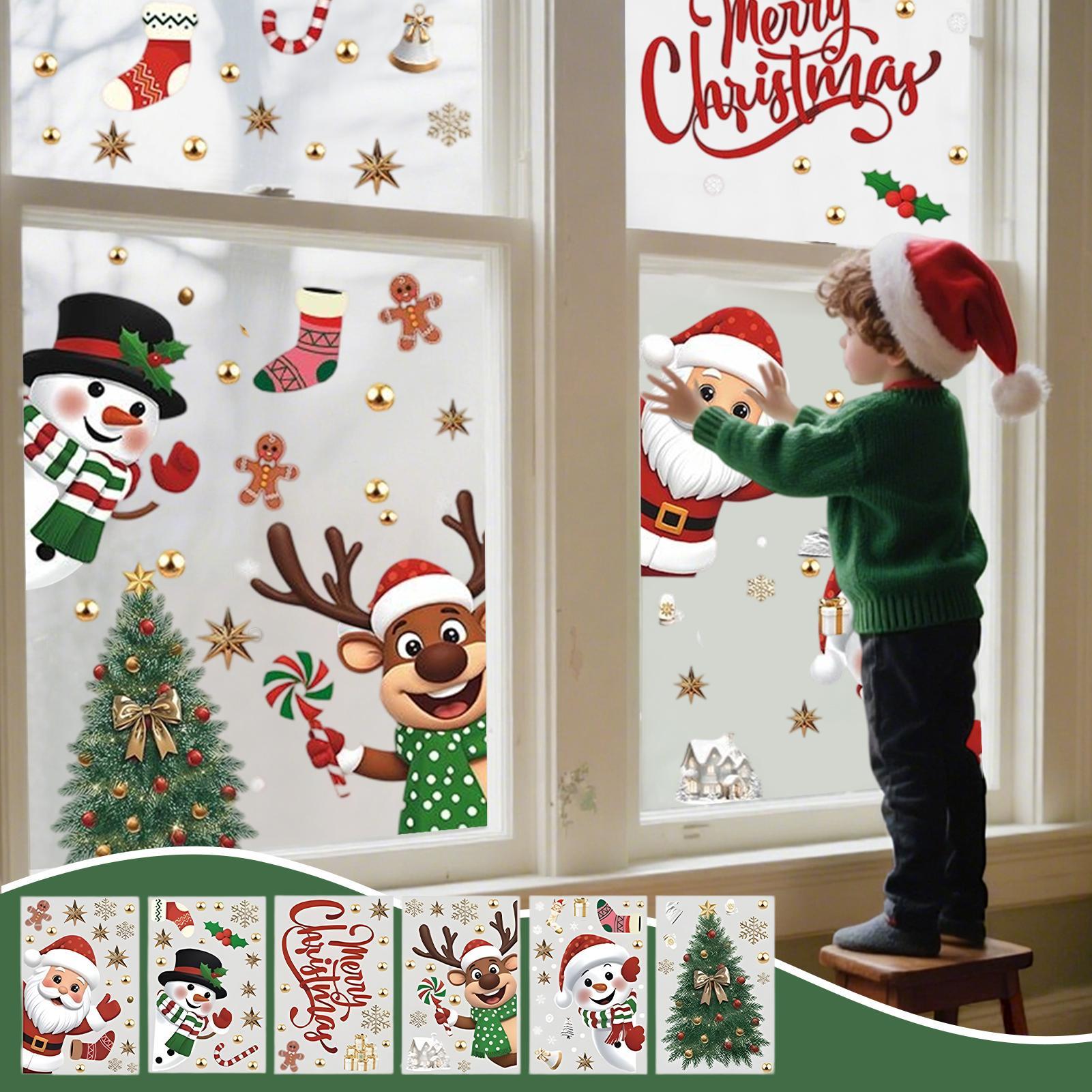 Christmas Window Decorations H - Snowflake Window Decal avaliação e preço