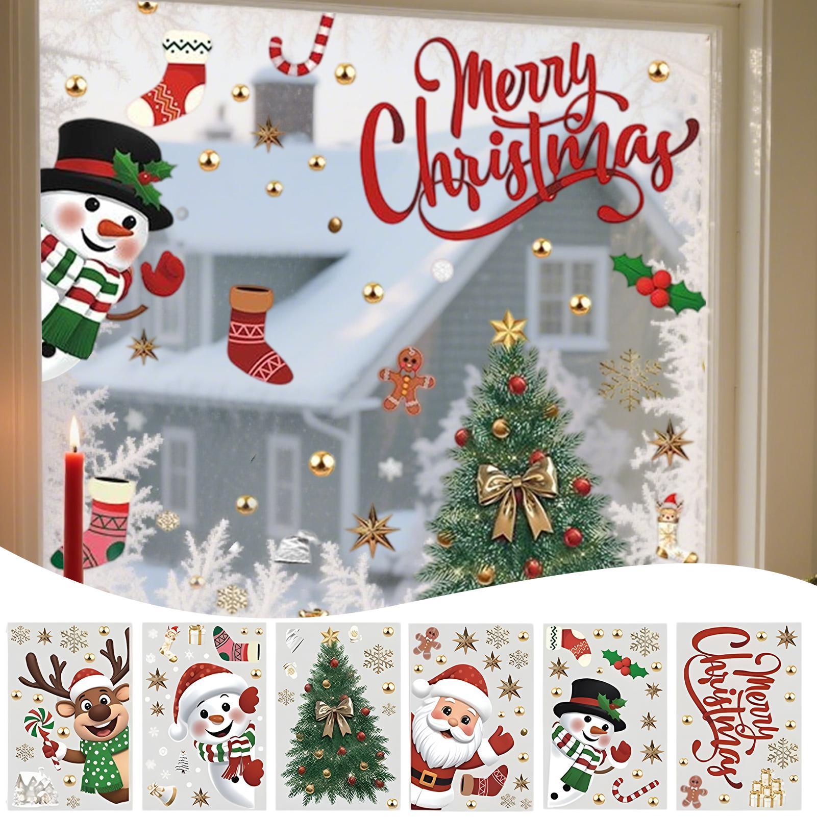 Christmas Window Decorations H - Snowflake Window Decal avaliação e preço