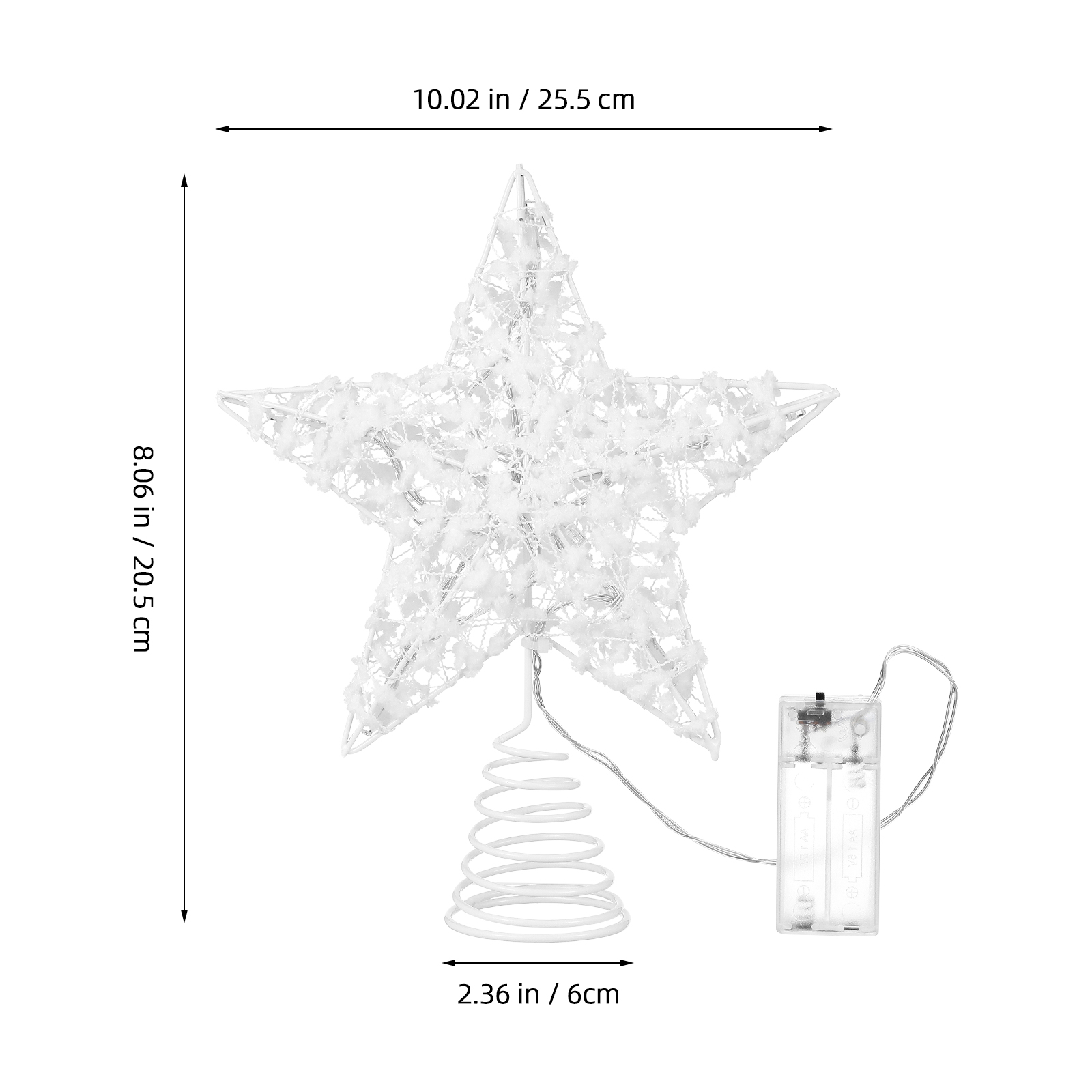 1Pcs Christmas Tree Star Lamp  - Star Tree Topper avaliação e preço