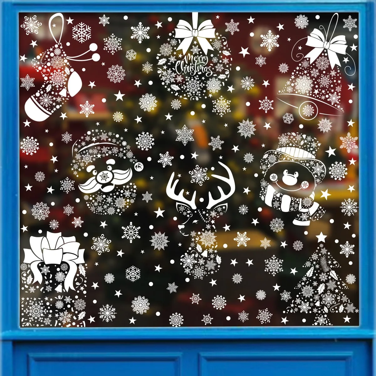 Christmas Wall Sticker Snowfla - Snowflake Window Decal avaliação e preço