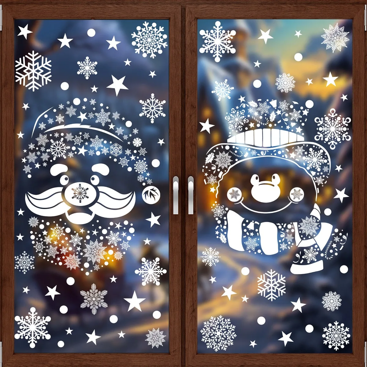 Christmas Wall Sticker Snowfla - Snowflake Window Decal avaliação e preço
