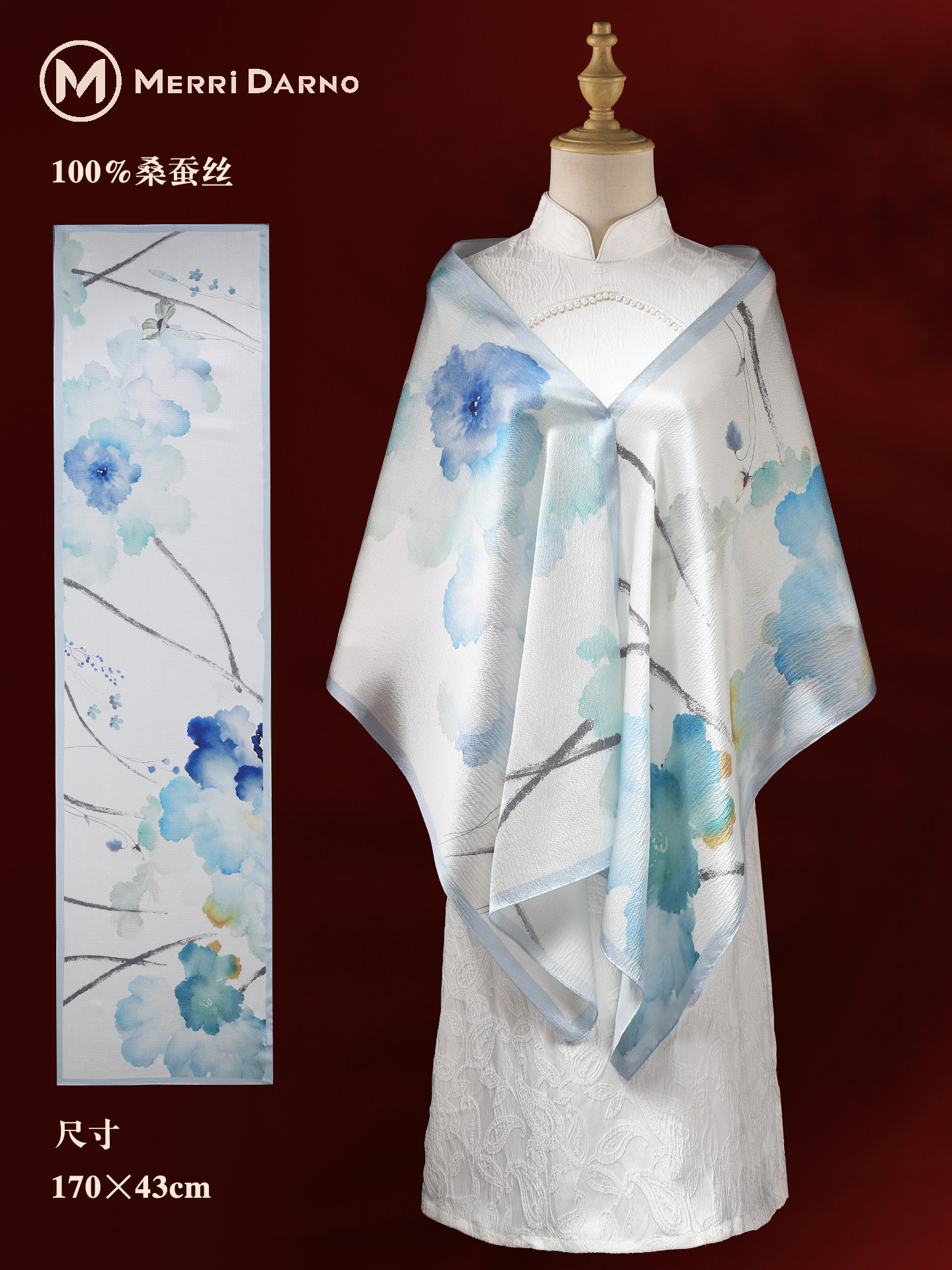New Women's Long Mulberry Silk - Gift Box Wrap Set avaliação e preço