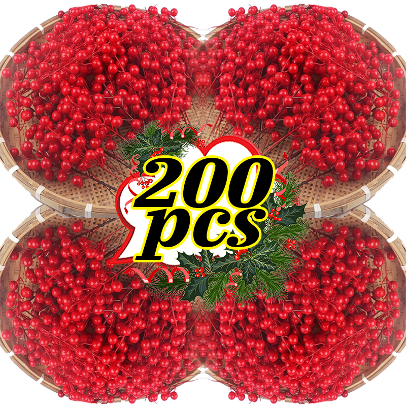 200/10pcs Christmas Artificial - Christmas Wreath Fake avaliação e preço