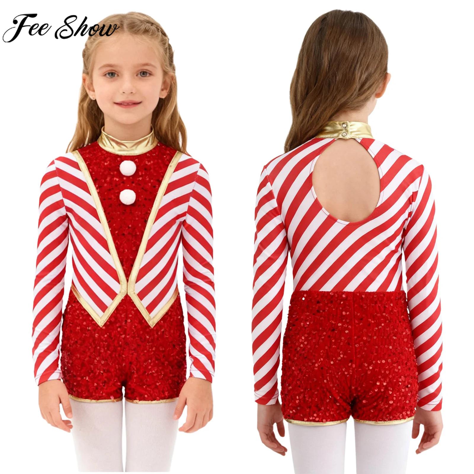 Kids Girls Long Sleeve Sequin  - Elf Costume Christmas avaliação e preço