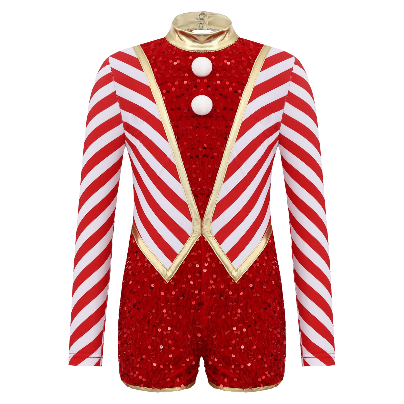 Kids Girls Long Sleeve Sequin  - Elf Costume Christmas avaliação e preço