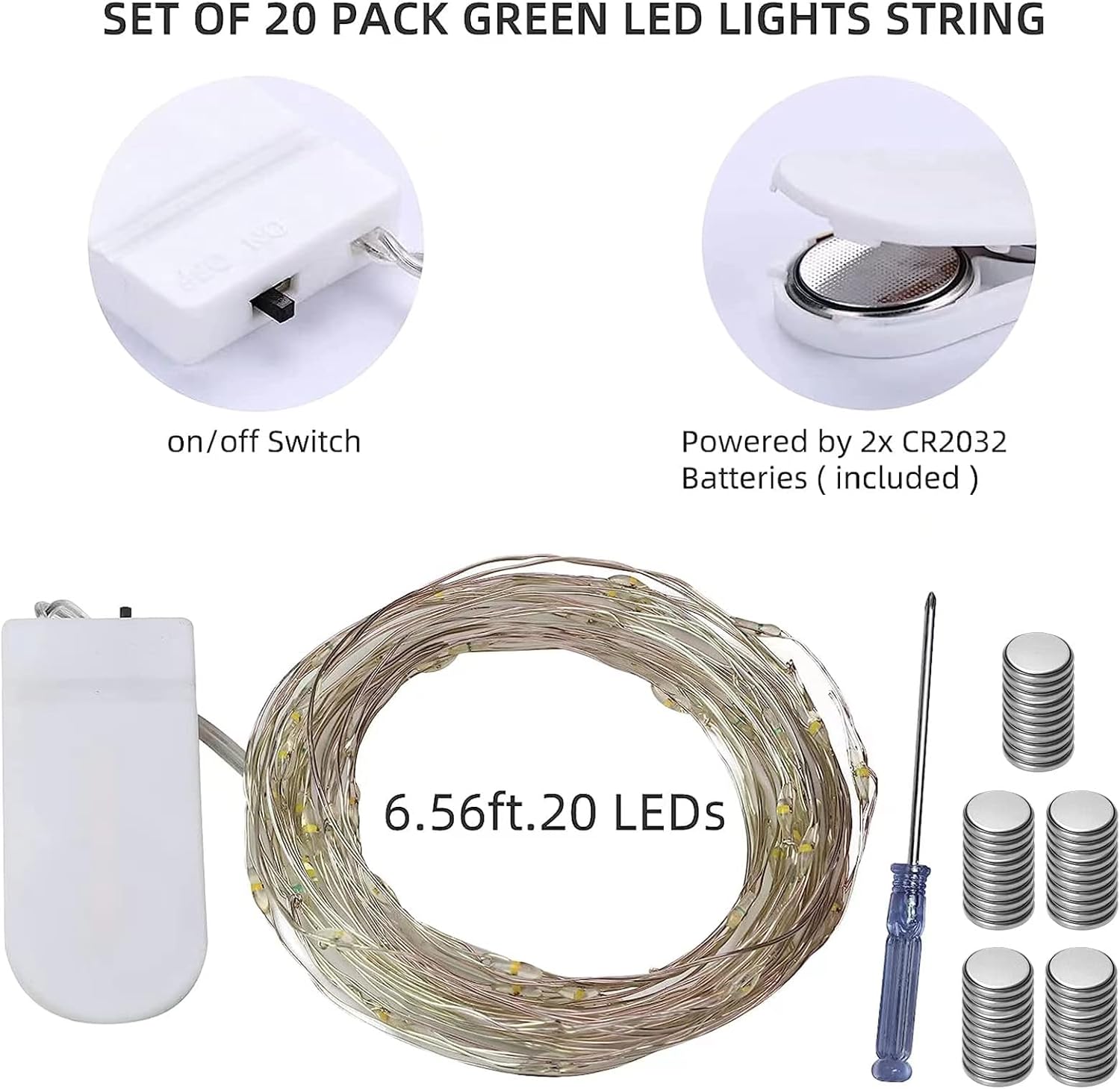 20 Pack Fairy Lights Battery O - Led Fairy String Lights avaliação e preço