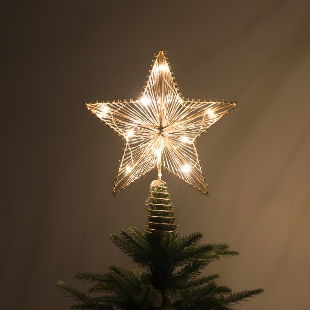 3D Glitter Star Christmas Tree - Star Tree Topper avaliação e preço