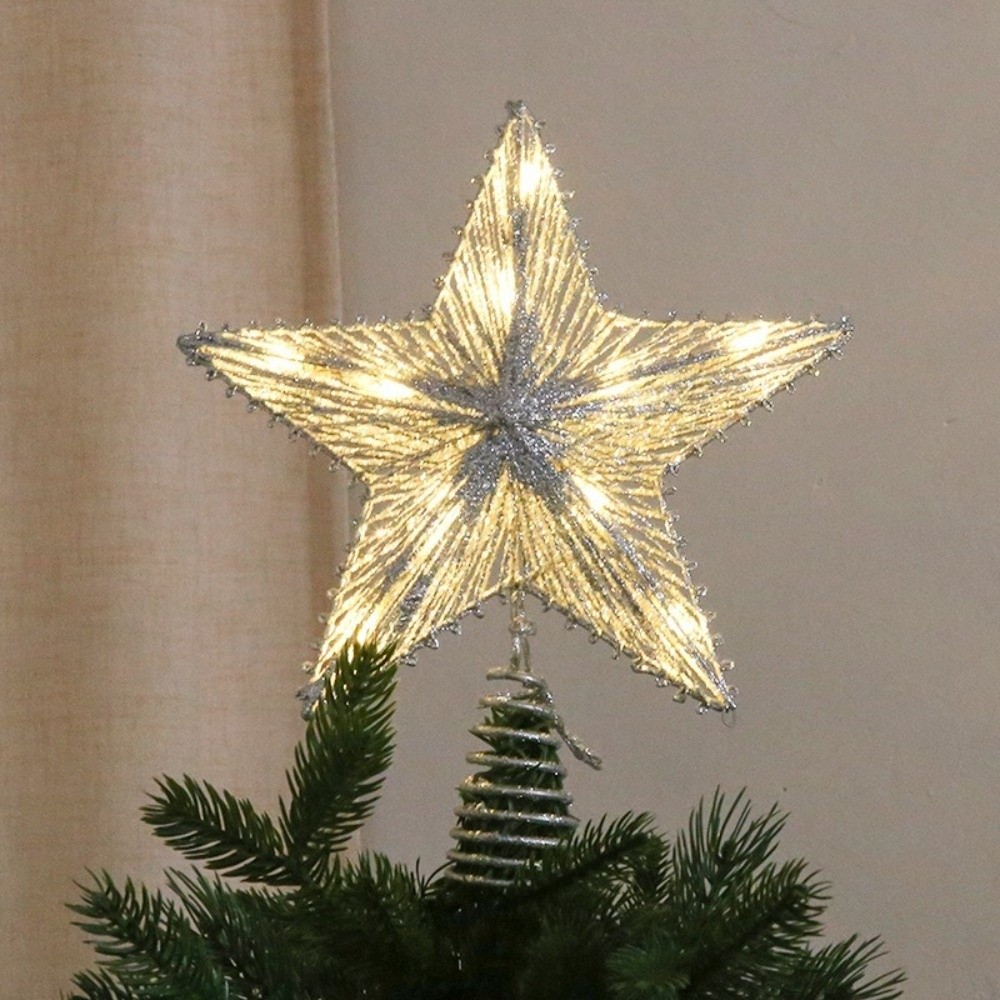 3D Glitter Star Christmas Tree - Star Tree Topper avaliação e preço