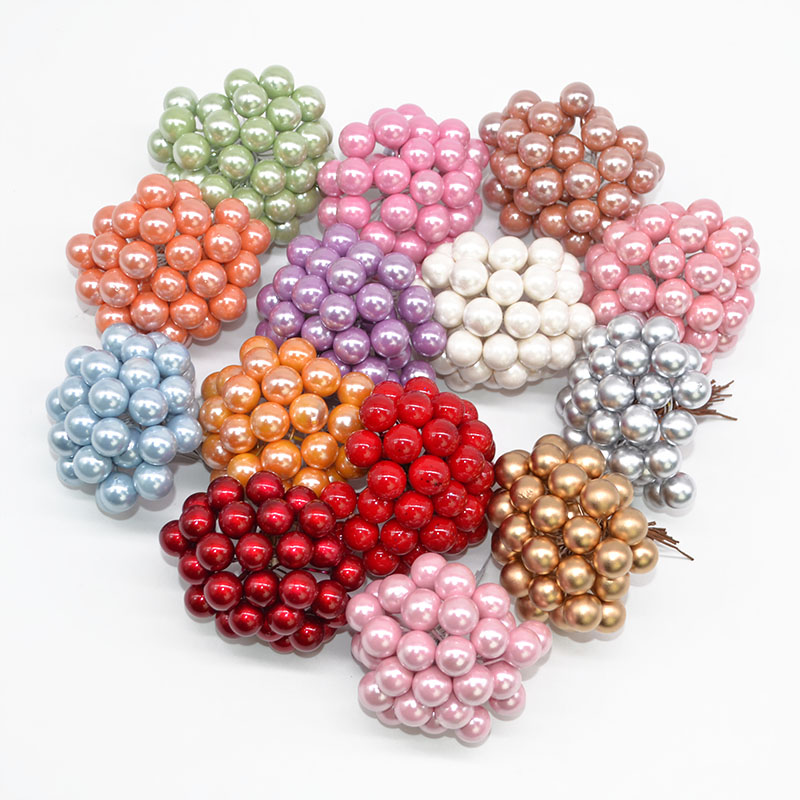 100/200pcs Pearl Stamens Mini  - Christmas Wreath Fake avaliação e preço