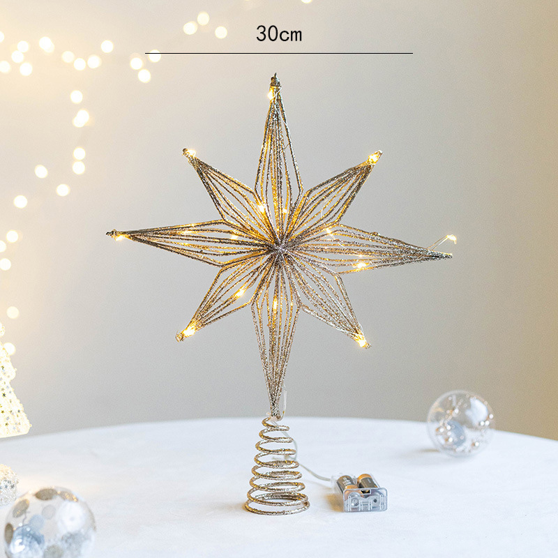 30cm Led Star Christmas Tree T - Star Tree Topper avaliação e preço