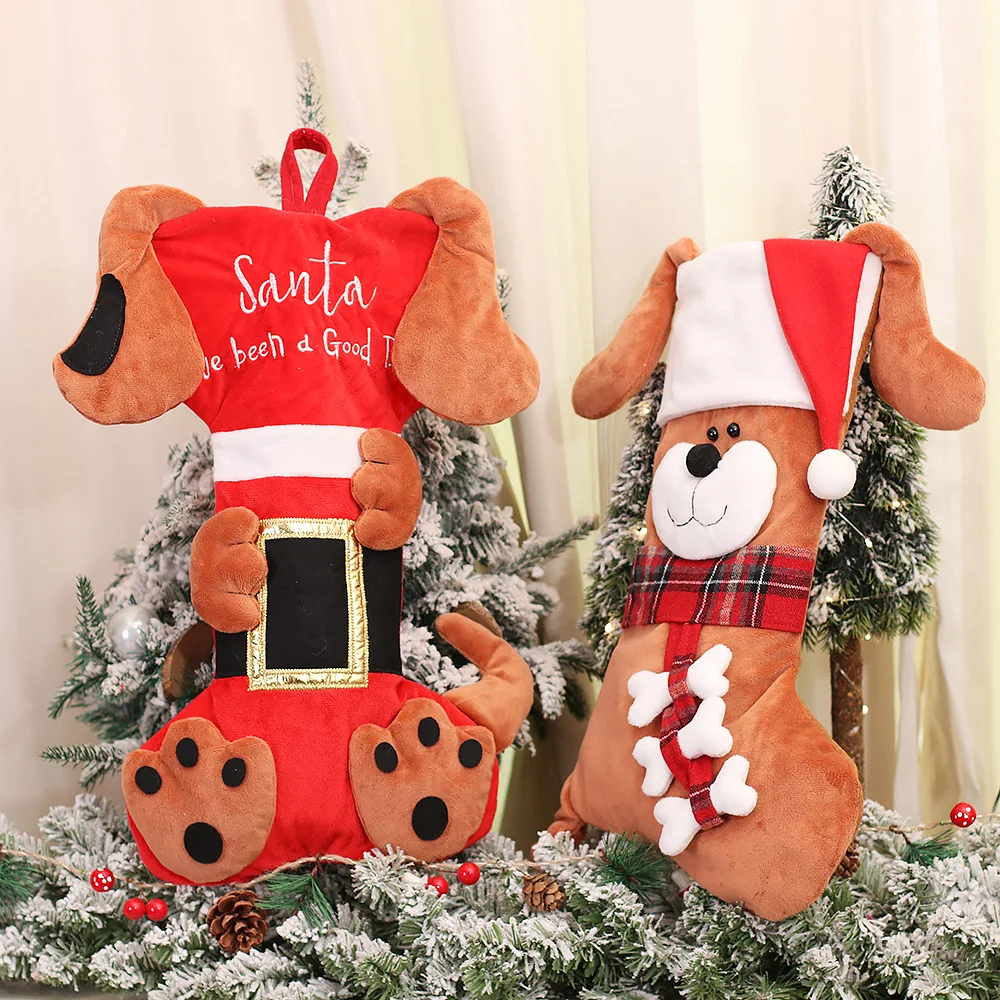 3D Animal Christmas Stockings  - Christmas Stocking Hanging avaliação e preço