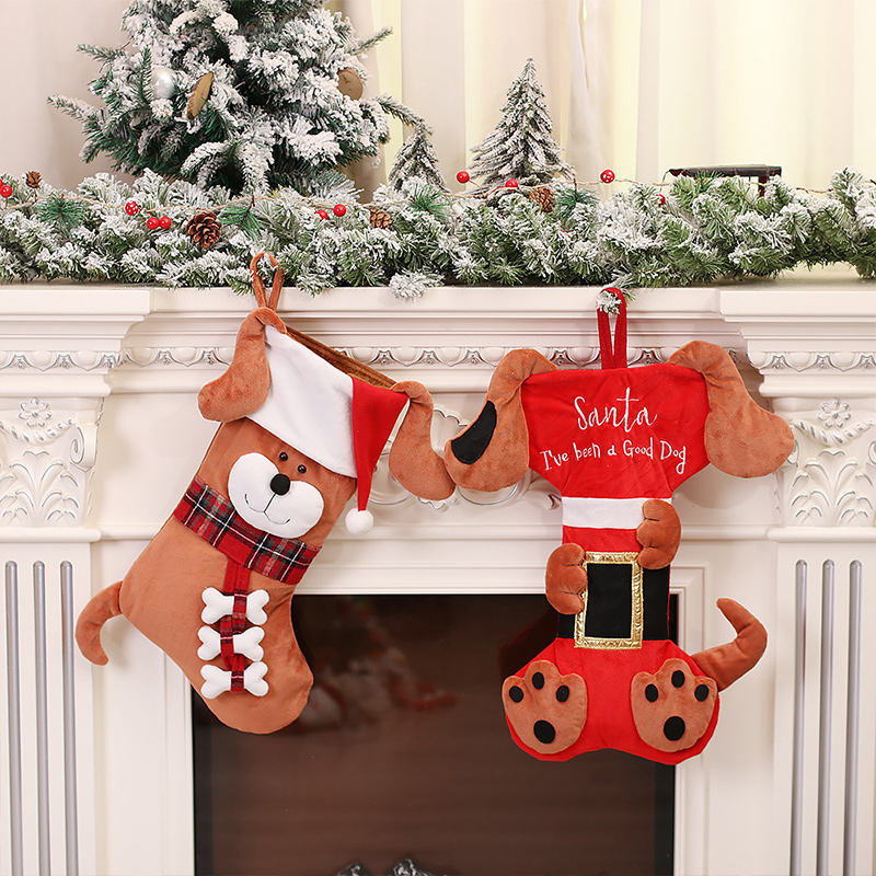 3D Animal Christmas Stockings  - Christmas Stocking Hanging avaliação e preço