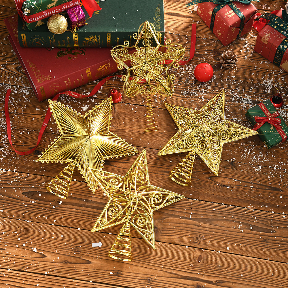 Gold Glitter Christmas Tree To - Star Tree Topper avaliação e preço