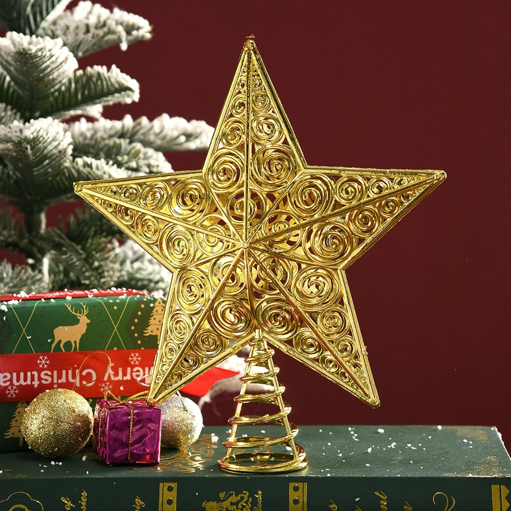Gold Glitter Christmas Tree To - Star Tree Topper avaliação e preço