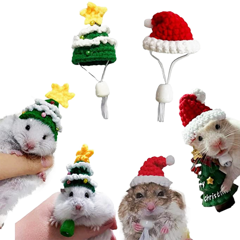 Hand Woven Pet Christmas Hat D - Santa Hat Plush avaliação e preço