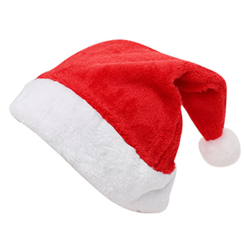 50pcs Christmas Plush Velvet H - Santa Hat Plush avaliação e preço