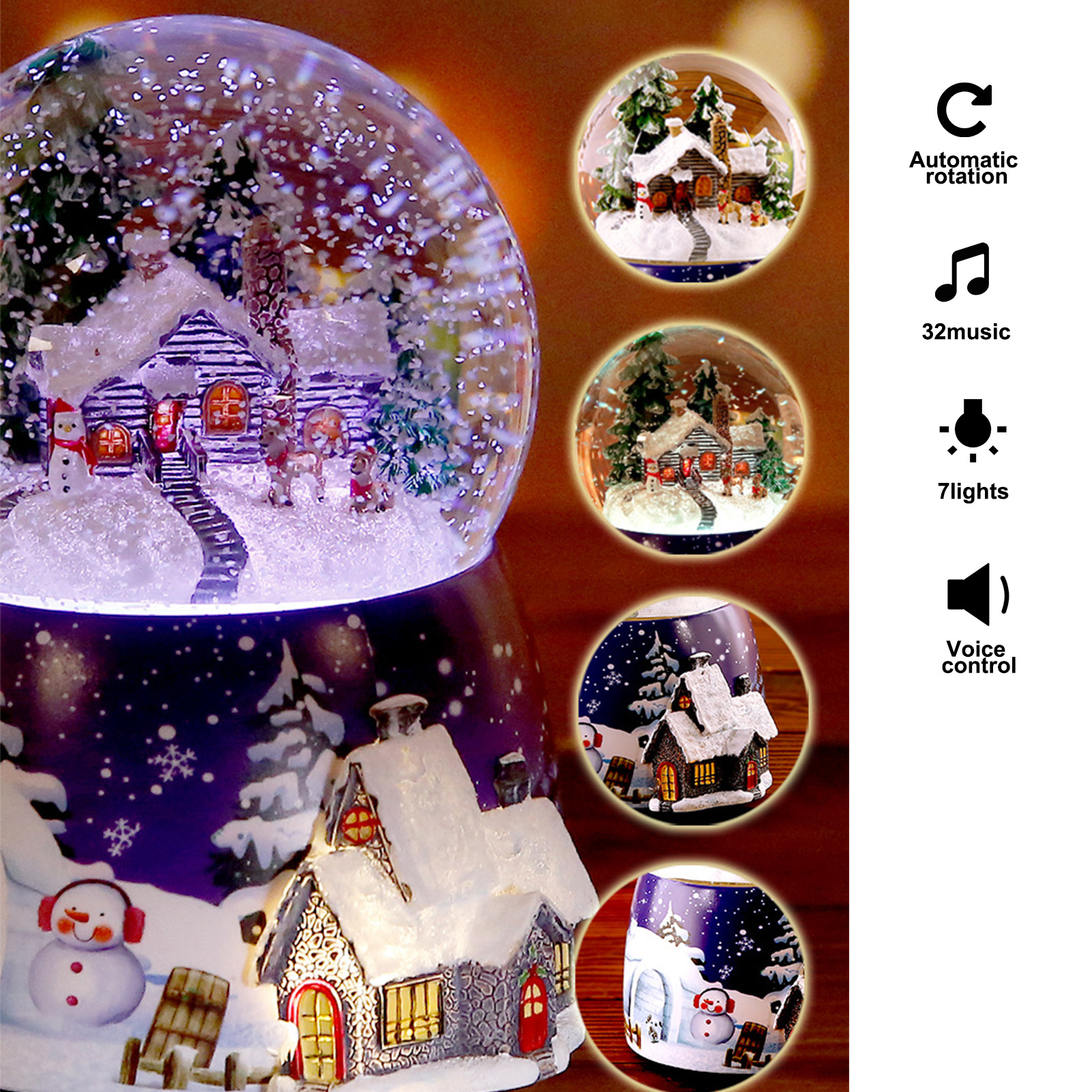 1 Pcs Resin Music Box Crystal  - Snow Globe Musical avaliação e preço