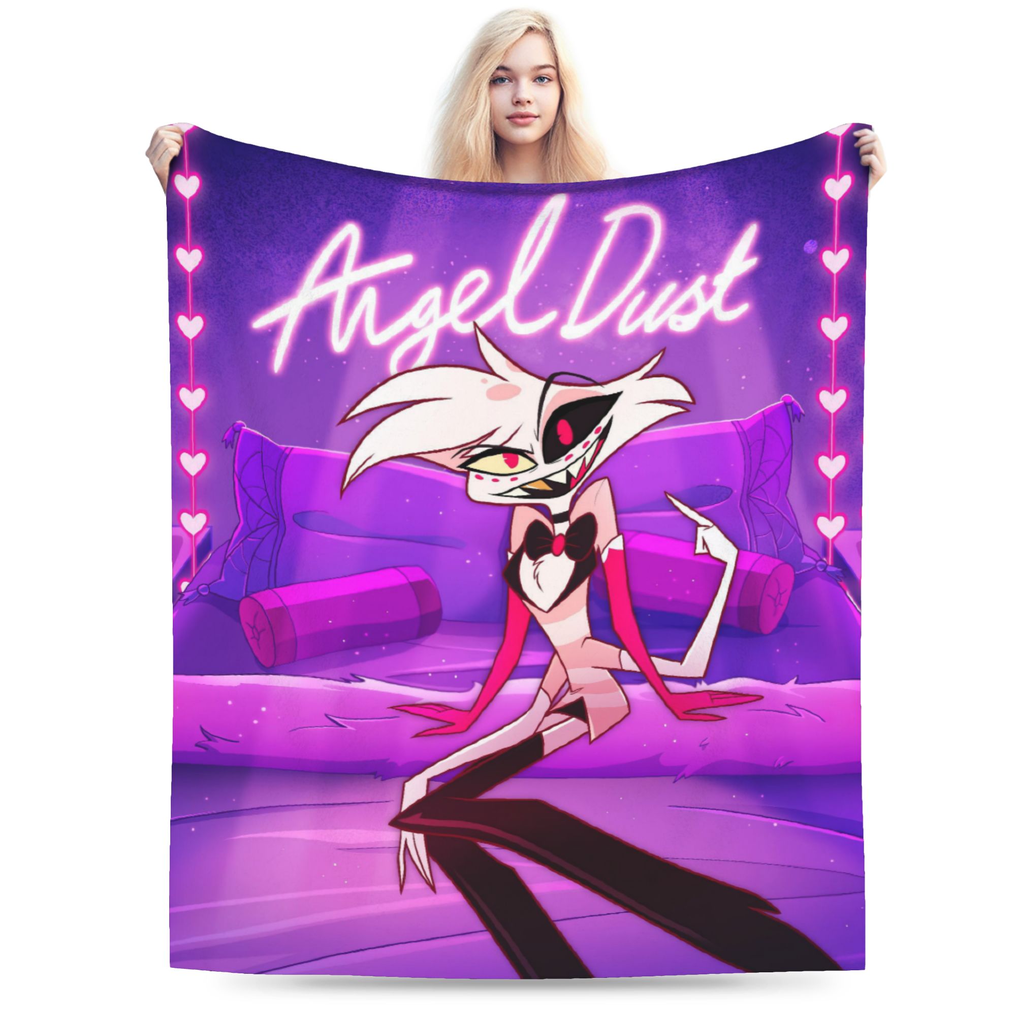 Cartoon Hazbins Hotels  Angel  - Christmas Throw Blanket avaliação e preço