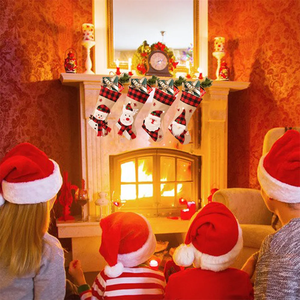 Christmas Holiday Stockings Ch - Christmas Stocking Hanging avaliação e preço
