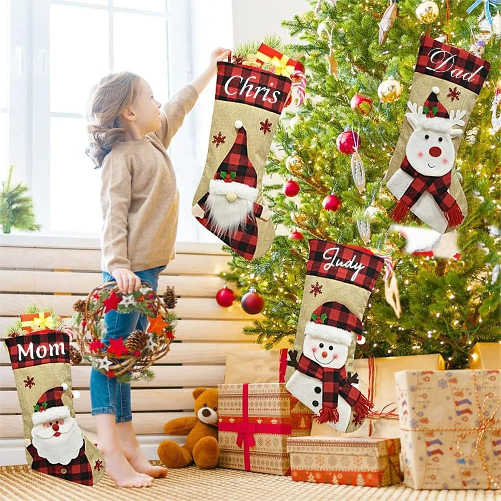 Christmas Holiday Stockings Ch - Christmas Stocking Hanging avaliação e preço