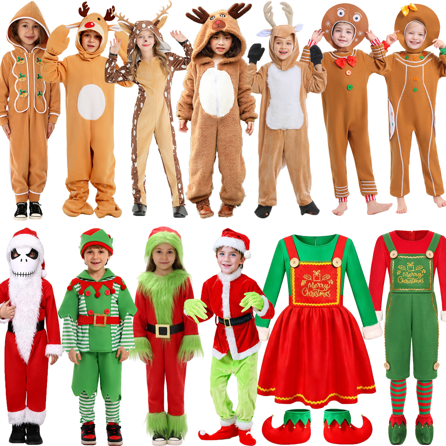Christmas Halloween COS Deer G - Elf Costume Christmas avaliação e preço