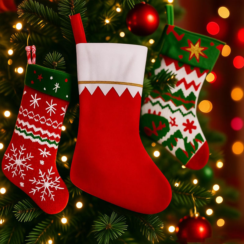 Holiday Christmas Stocking Fir - Christmas Stocking Hanging avaliação e preço