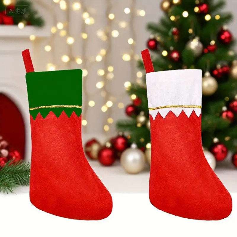 Holiday Christmas Stocking Fir - Christmas Stocking Hanging avaliação e preço