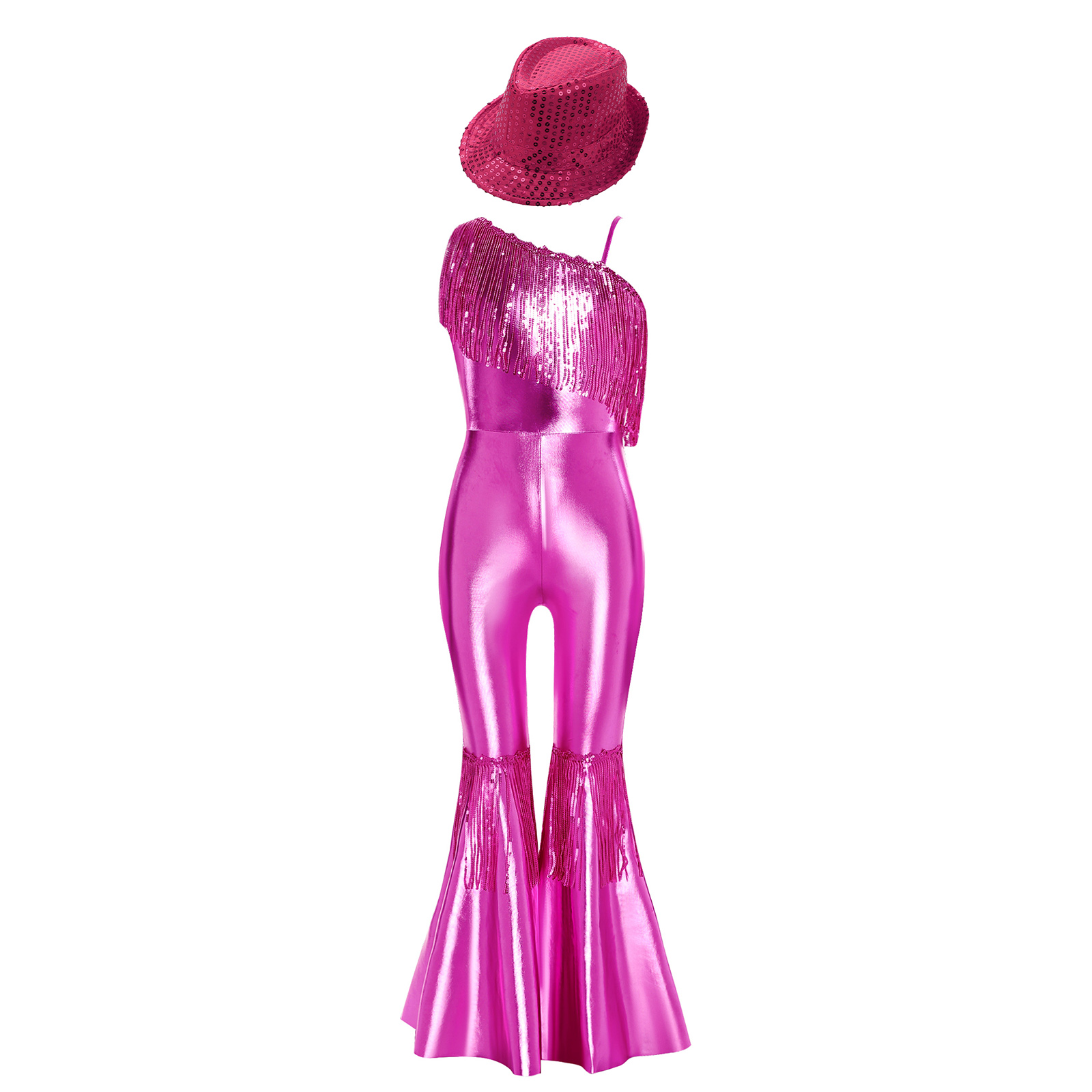 Girls Sparkly Sequins Jumpsuit - Elf Costume Christmas avaliação e preço