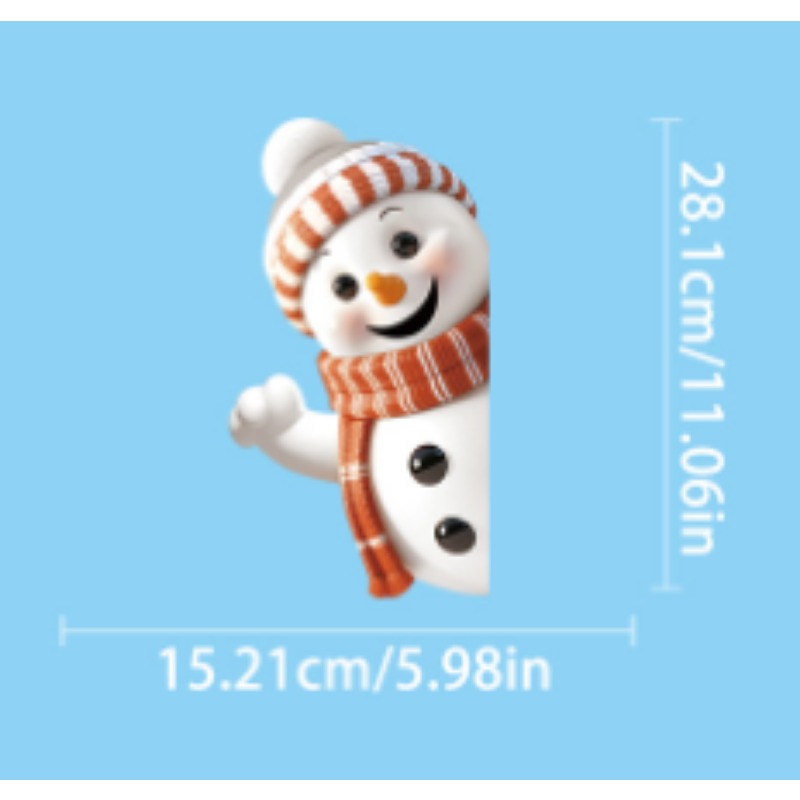 Snowman Snowflake Elk Christma - Snowflake Window Decal avaliação e preço