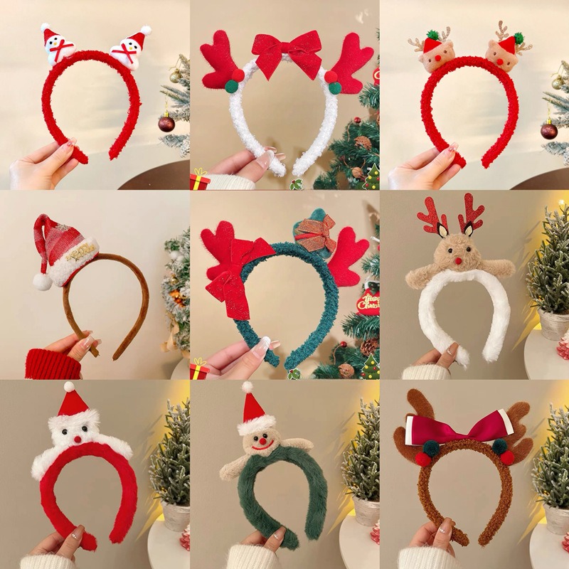 Christmas Santa Cute Bear Plus - Reindeer Antlers Headband avaliação e preço