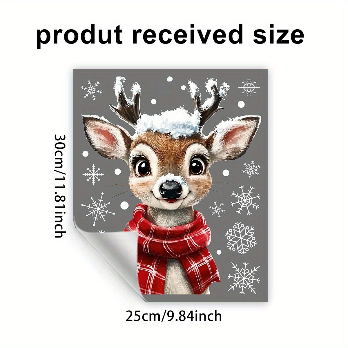 1pc Christmas Scarf Snowflake  - Snowflake Window Decal avaliação e preço