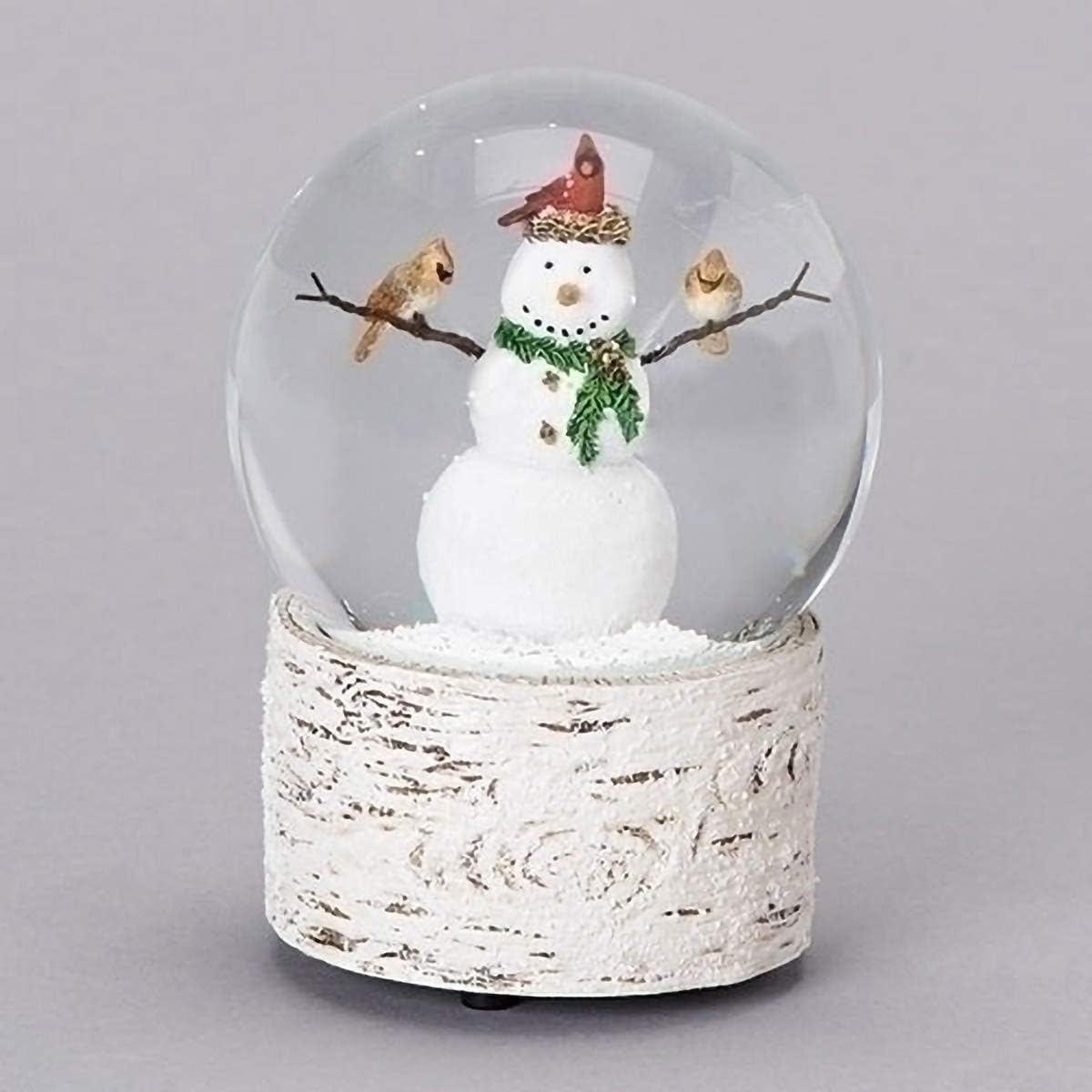 Snowman with Cardinal Friends  - Snow Globe Musical avaliação e preço