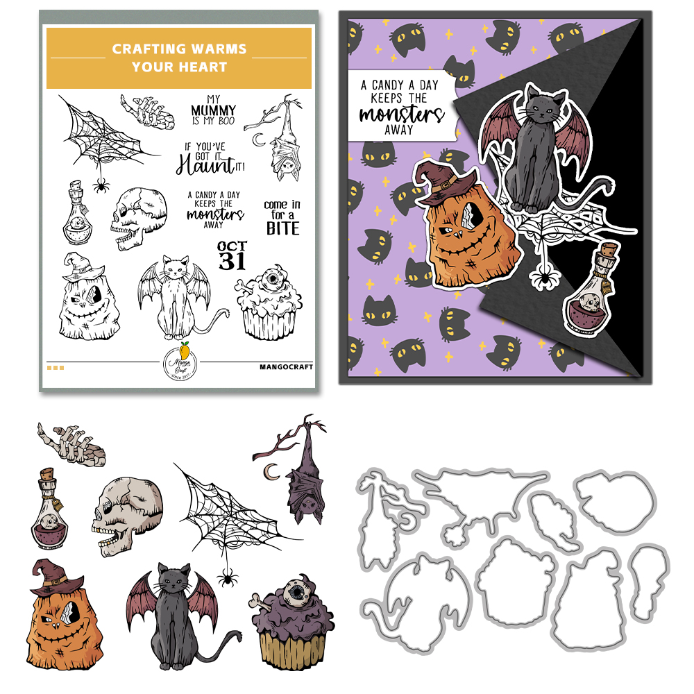 Mangocraft Happy Halloween Dec - Holiday Candle Set avaliação e preço