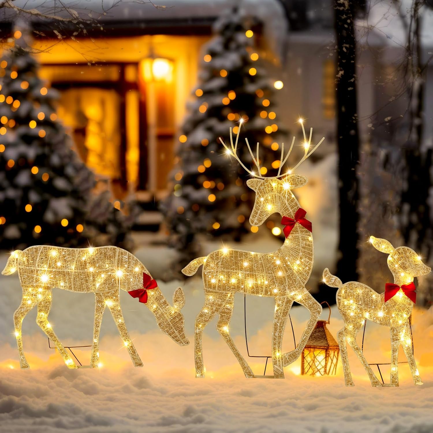 2D Lighted Reindeer Christmas  - Christmas Lights Outdoor avaliação e preço