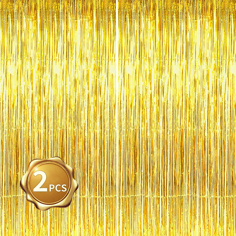 2Pack Gold Metallic Foil Tinse - Tinsel Garland Decoration avaliação e preço