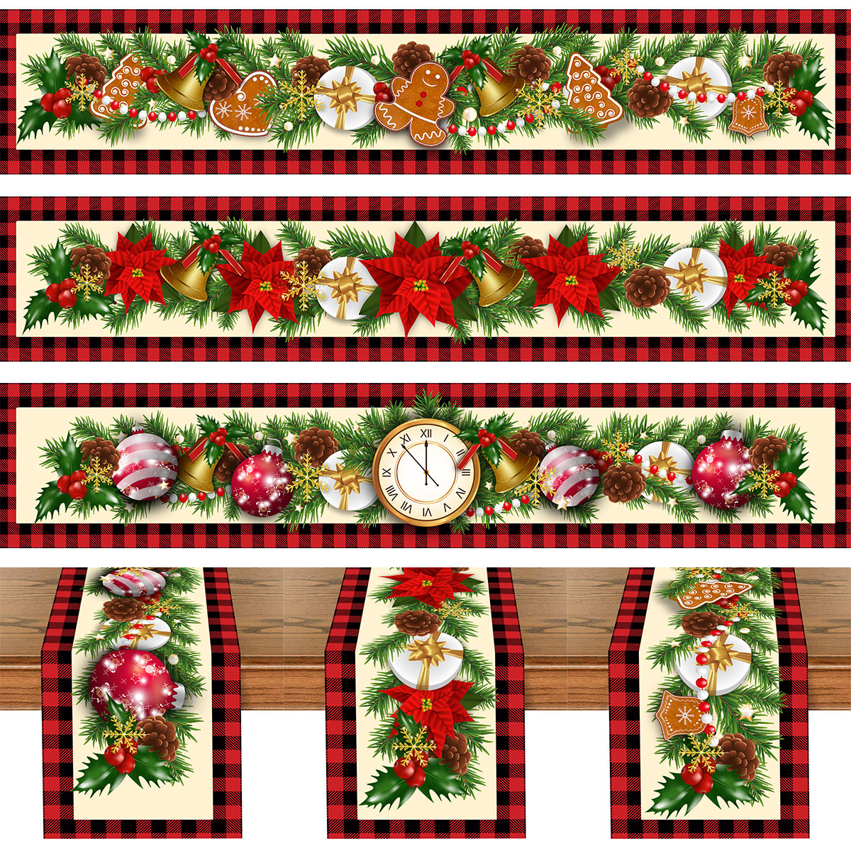 Christmas Table Runner Merry C - Christmas Table Runner avaliação e preço