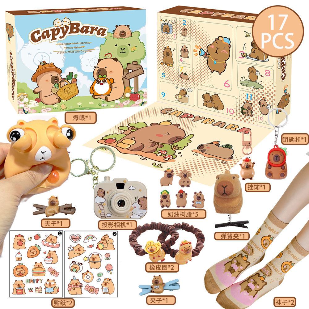 New Capybara Theme Christmas A - Advent Calendar Gift avaliação e preço