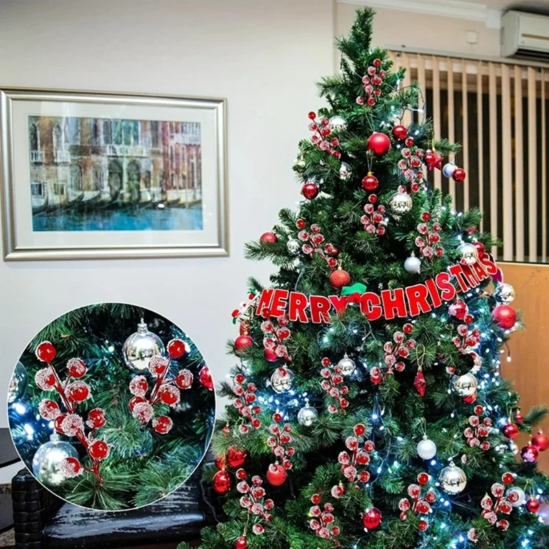 10-200PCS Artificial Red Berry - Christmas Tree Artificial avaliação e preço