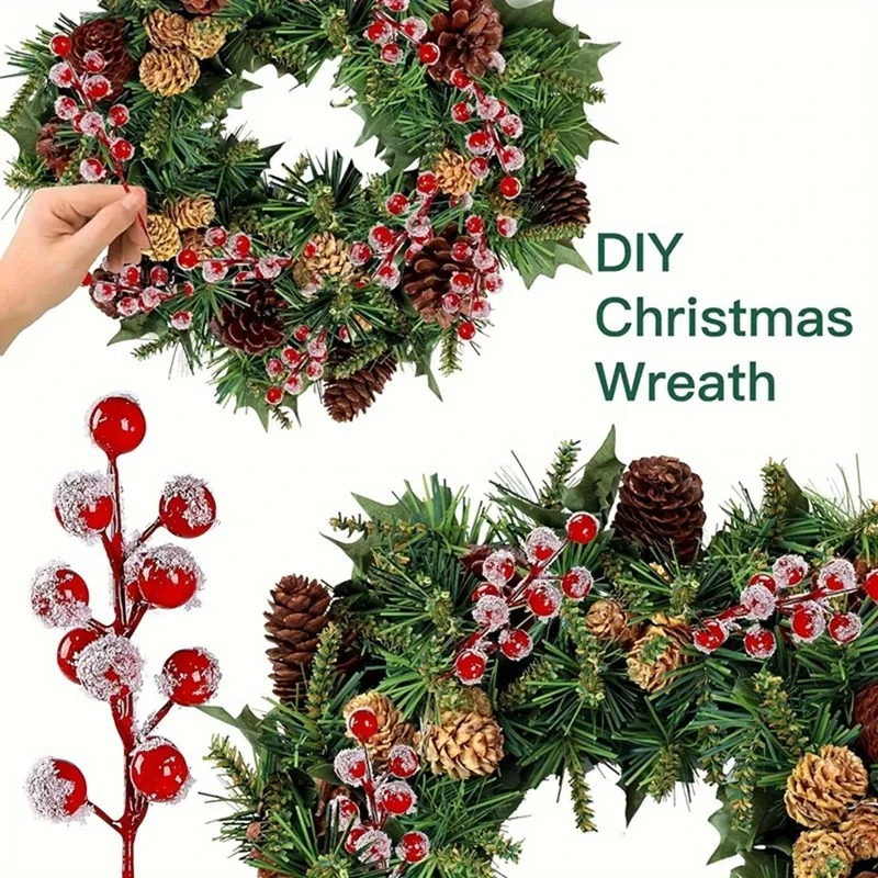 10-200PCS Artificial Red Berry - Christmas Tree Artificial avaliação e preço