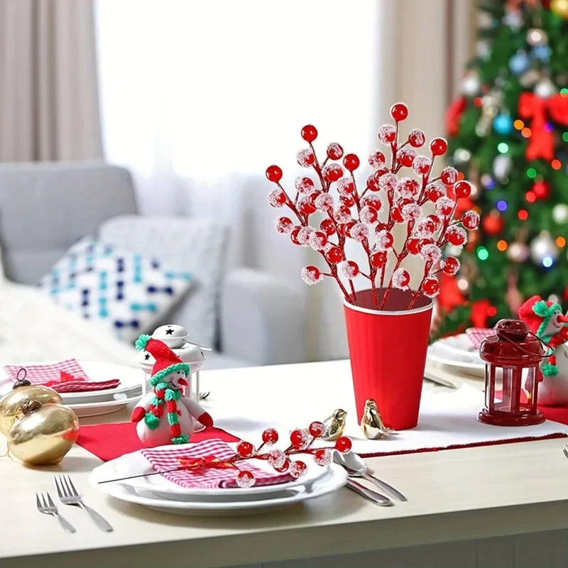 10-200PCS Artificial Red Berry - Christmas Tree Artificial avaliação e preço