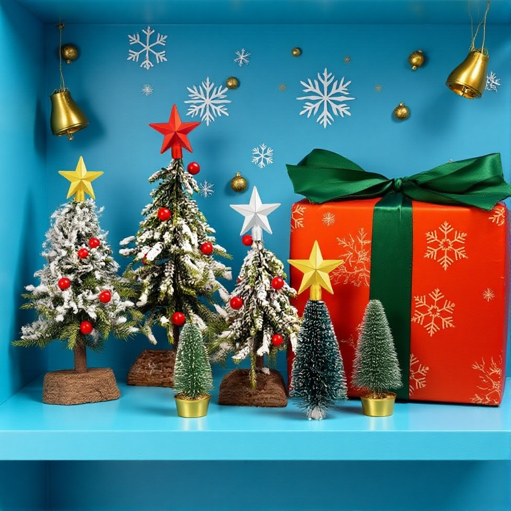 6cm Christmas Tree Topper Star - Star Tree Topper avaliação e preço