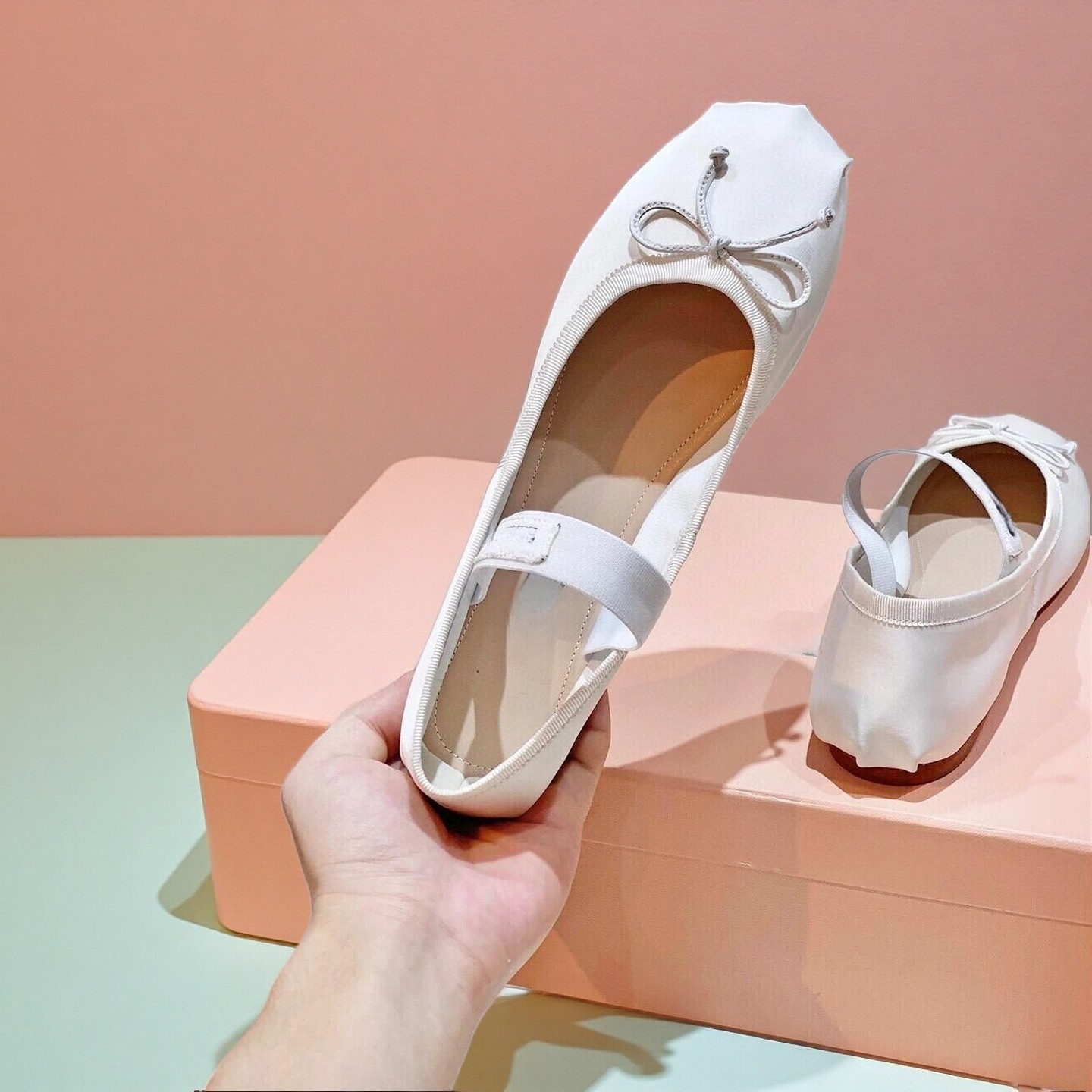 26SS Luxury Ballet Flats, Wome - Ribbon Bow Gift avaliação e preço