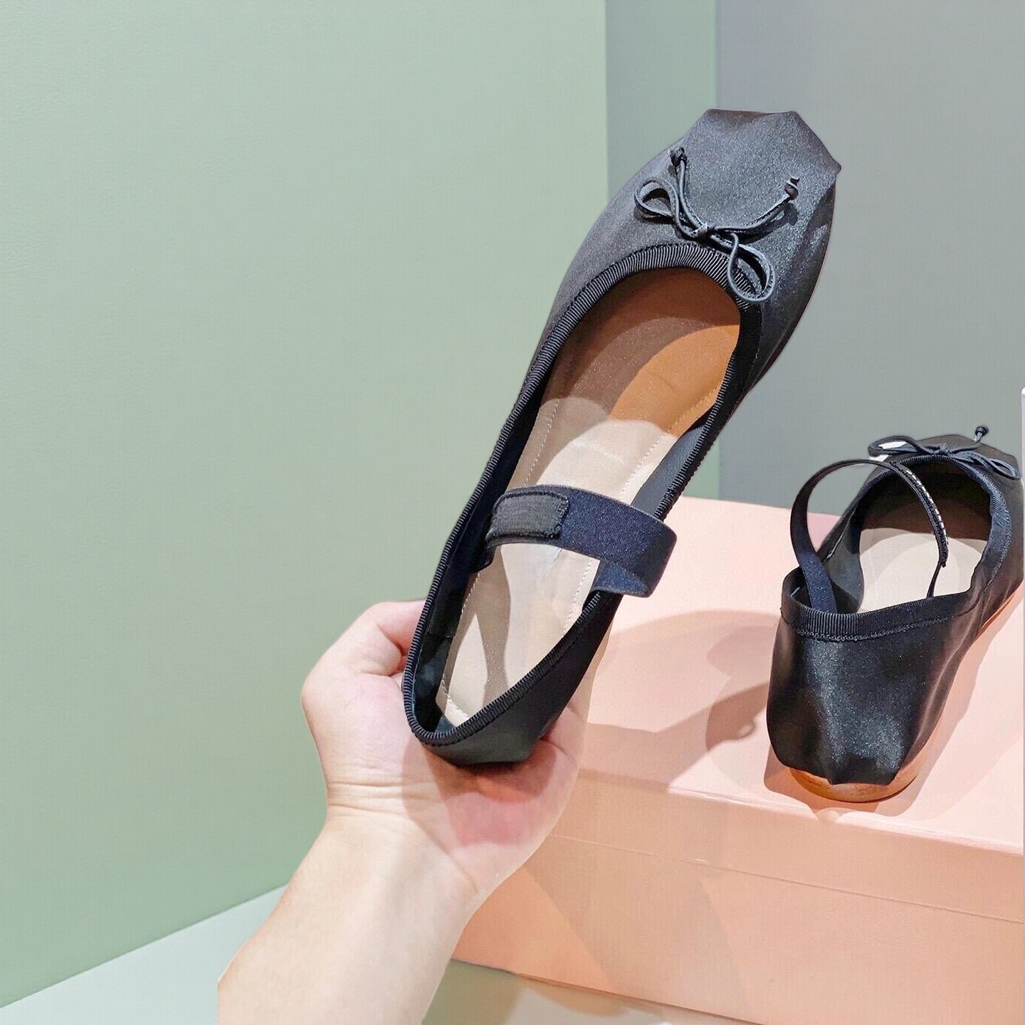 26SS Luxury Ballet Flats, Wome - Ribbon Bow Gift avaliação e preço