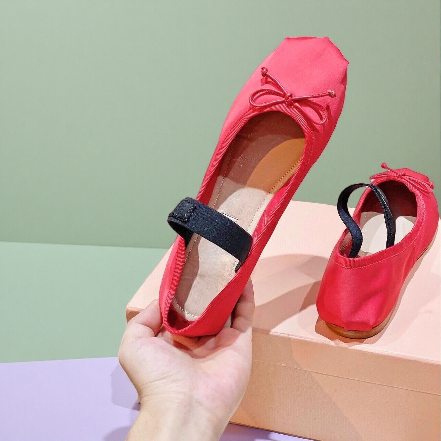 26SS Luxury Ballet Flats, Wome - Ribbon Bow Gift avaliação e preço