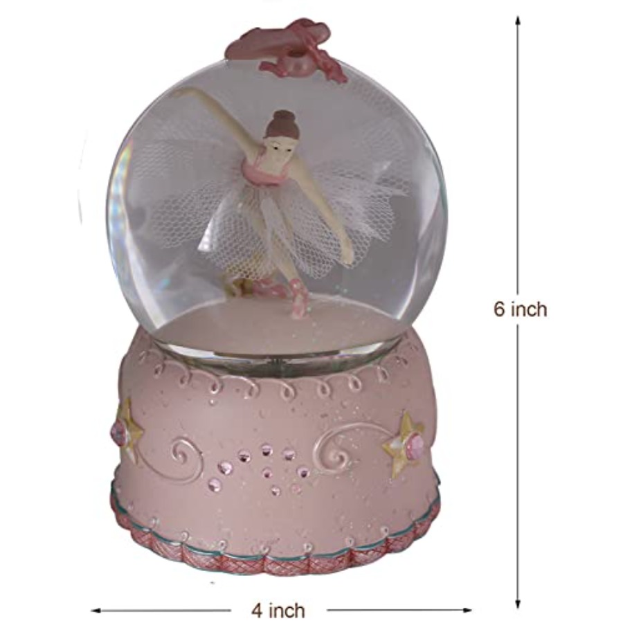 Ballerina Girl Swan Lake Rotat - Snow Globe Musical avaliação e preço